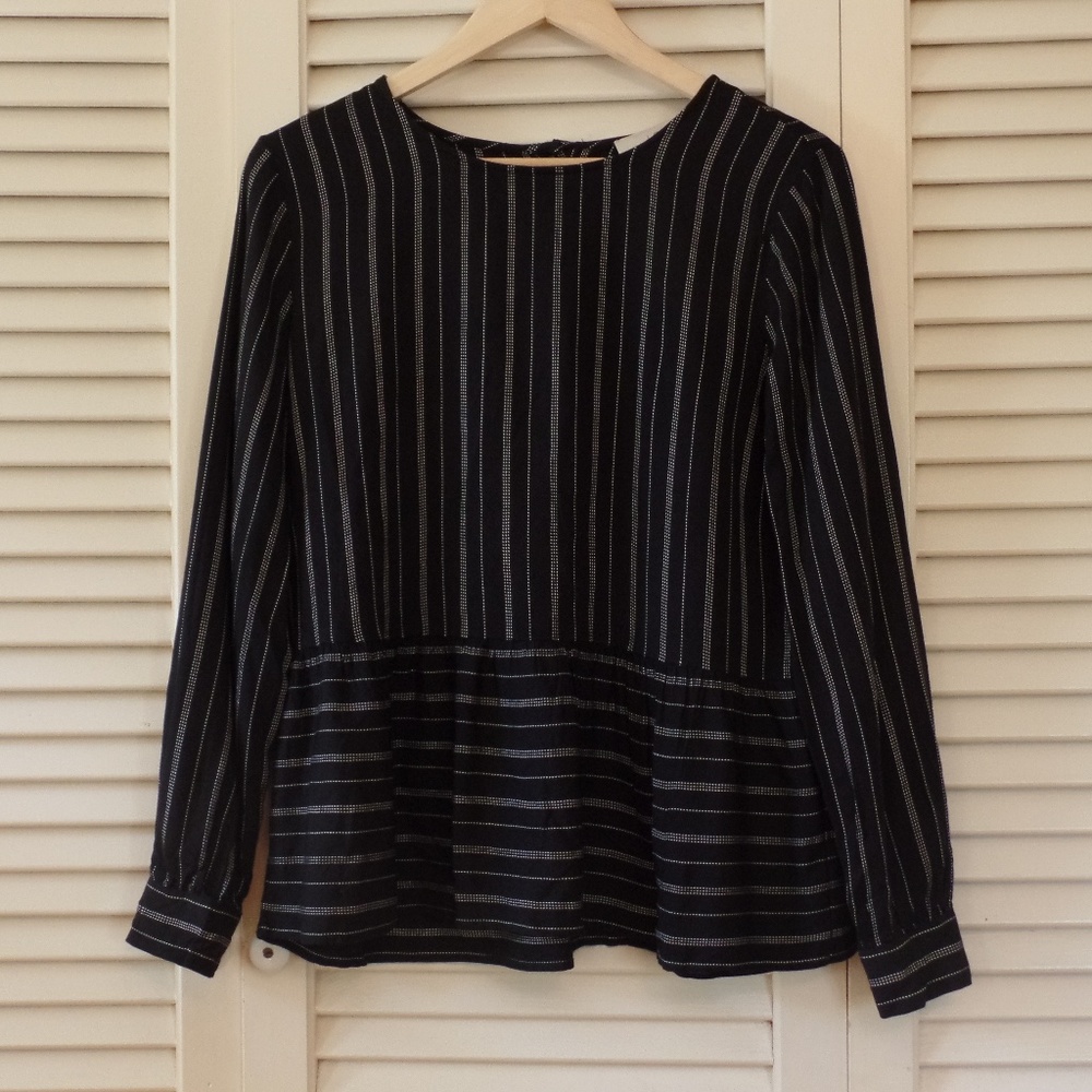 Loft Peplum Top Medium